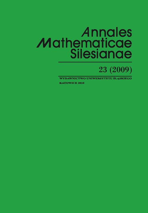 Tytuł: Annales Mathematicae Silesianae. T. 23 (2009)
Autor:
Wydawnictwo: Wydawnictwo Uniwersytetu Śląskiego
Formaty: PDF