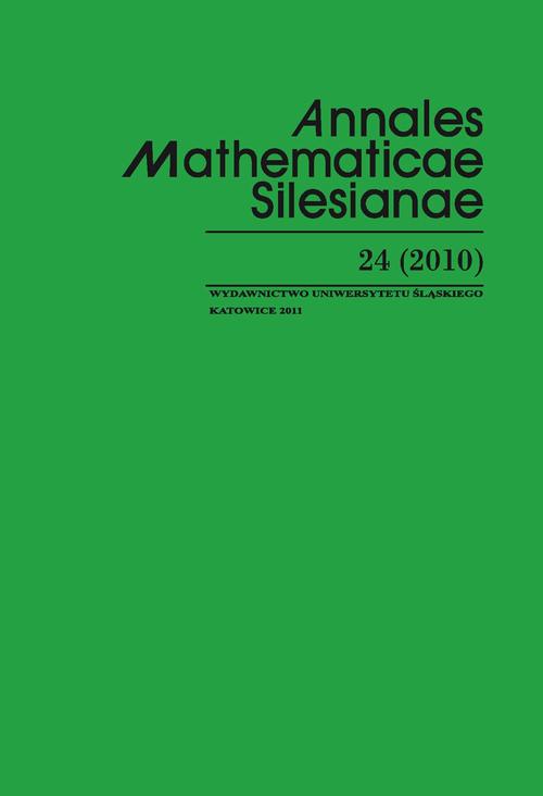 Tytuł: Annales Mathematicae Silesianae. T. 24 (2010)
Autor:
Wydawnictwo: Wydawnictwo Uniwersytetu Śląskiego
Formaty: PDF