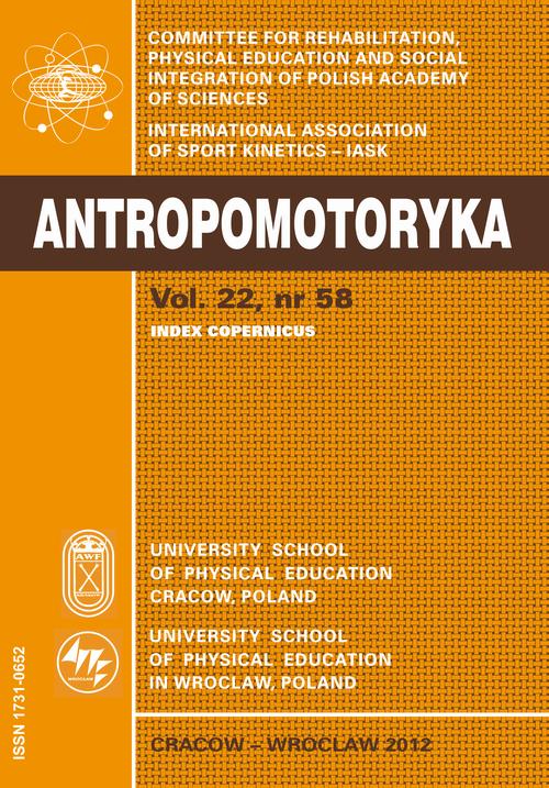 Tytuł: ANTROPOMOTORYKA 58/2012
Autor: Praca zbiorowa
Wydawnictwo: Akademia Kultury Fizycznej
Formaty: PDF