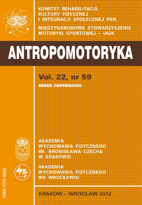 Tytuł: ANTROPOMOTORYKA 59/2012
Autor: Praca zbiorowa
Wydawnictwo: Akademia Kultury Fizycznej
Formaty: PDF