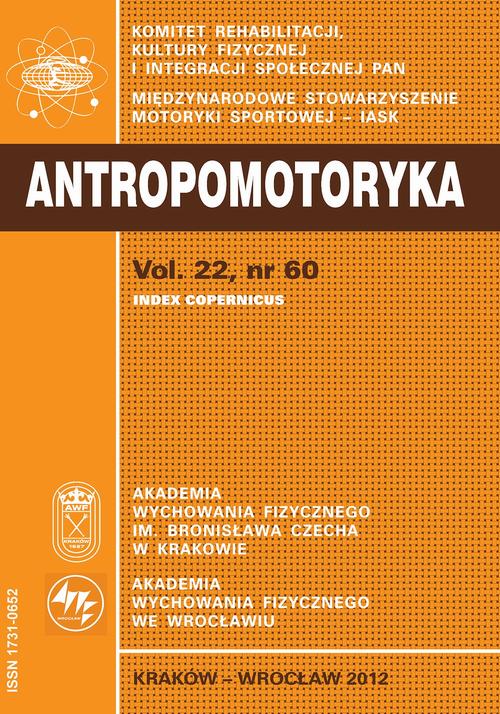 Tytuł: ANTROPOMOTORYKA 60/2012
Autor: Praca zbiorowa
Wydawnictwo: Akademia Kultury Fizycznej
Formaty: PDF