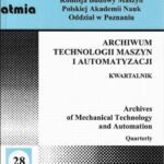 Tytuł: Archiwum Technologii Maszyn i Automatyzacji 28/3
Autor: Praca zbiorowa
Wydawnictwo: Wydawnictwo Politechniki Poznańskiej
Formaty: PDF