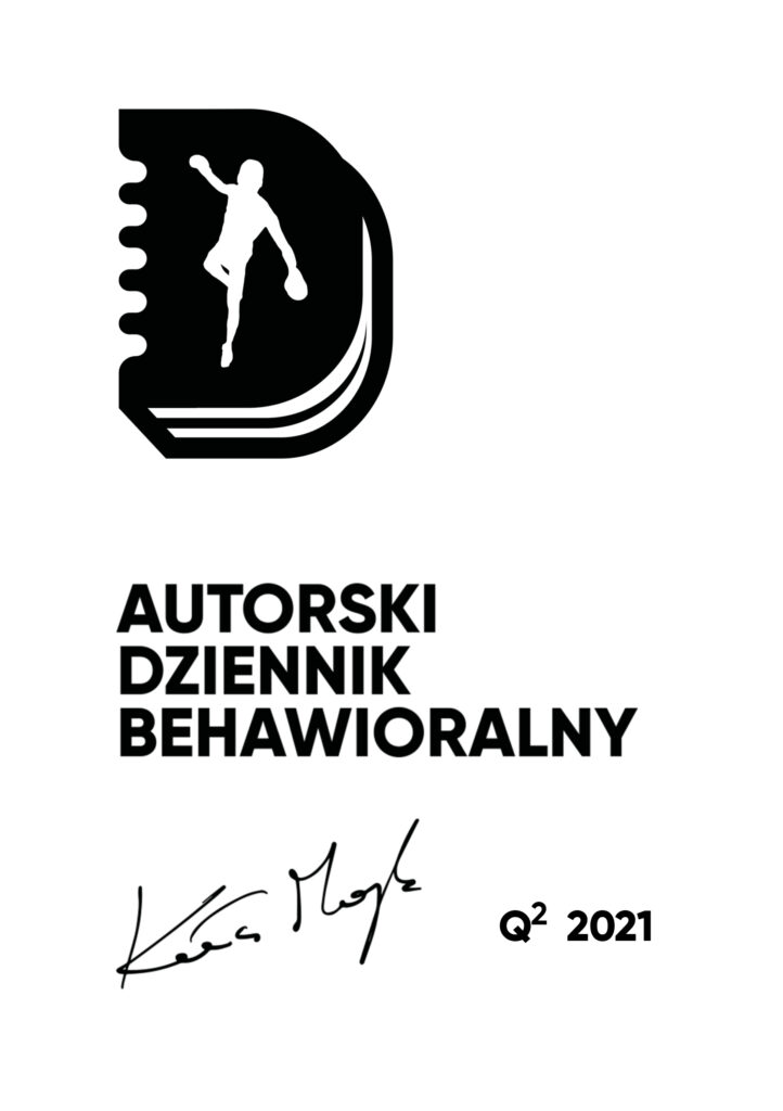 Autorski Dziennik Behawioralny - Q2 2021 - Wersja PDF — okładka
