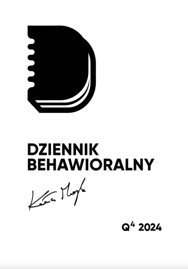 Autorski Dziennik Behawioralny - Q4 2024 - Wersja PDF - ZAKUP FIZYCZNY — okładka e-booka