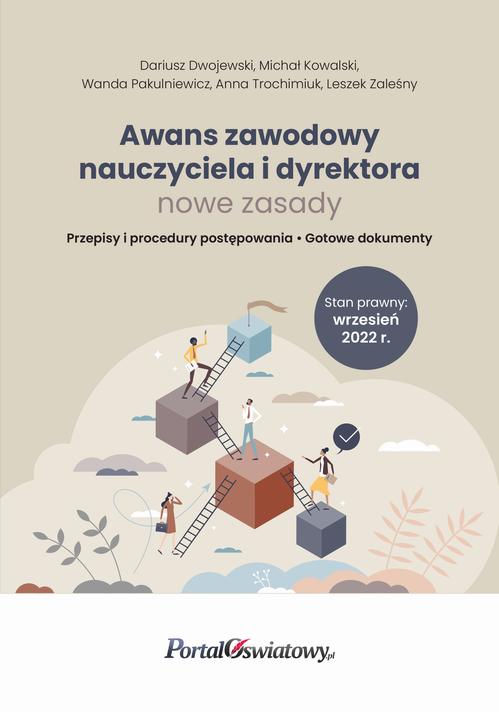 Awans zawodowych nauczyciela i dyrektora - nowe zasady. Wrzesień 2022 — okładka e-booka