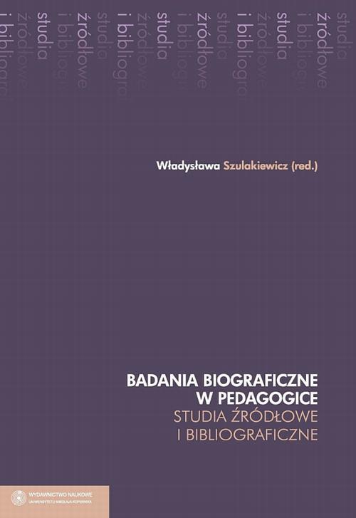 Tytuł: Badania biograficzne w pedagogice. Studia źródłowe i bibliograficzne
Autor: 
Wydawnictwo: Wydawnictwo Naukowe UMK
Formaty: PDF