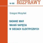 Badanie miar wahań napięcia w sieciach elektrycznych — okładka e-booka
