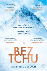 Tytuł: Bez tchu
Autor: Amy McCulloch
Wydawnictwo: Wydawnictwo Luna
Formaty: EPUB, MOBI