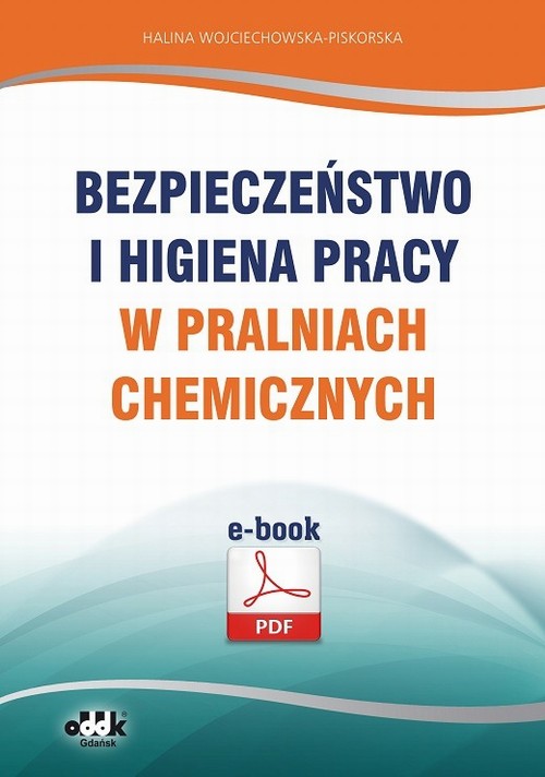 Bezpieczeństwo i higiena pracy w pralniach chemicznych — okładka e-booka