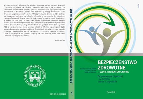 Bezpieczeństwo żywności i w żywieniu – szanse i zagrożenia t.1. — okładka e-booka
