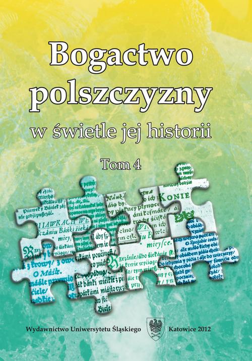 Bogactwo polszczyzny w świetle jej historii. T. 4 — okładka e-booka