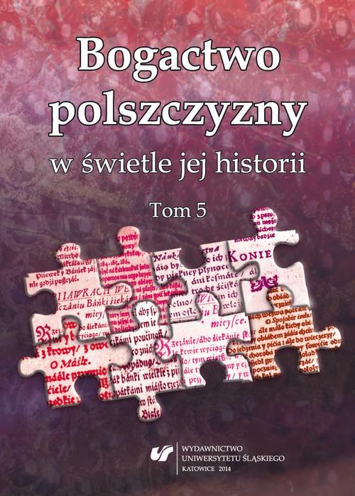 Bogactwo polszczyzny w świetle jej historii. T. 5 — okładka e-booka