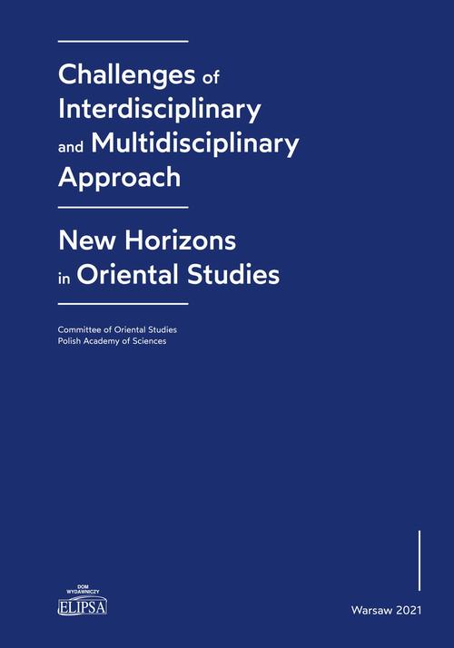 Tytuł: Challenges of Interdisciplinary and Multidisciplinary Approach - New Horizons in Oriental Studies
Autor: 
Wydawnictwo: Elipsa Dom Wydawniczy i Handlowy
Formaty: PDF
