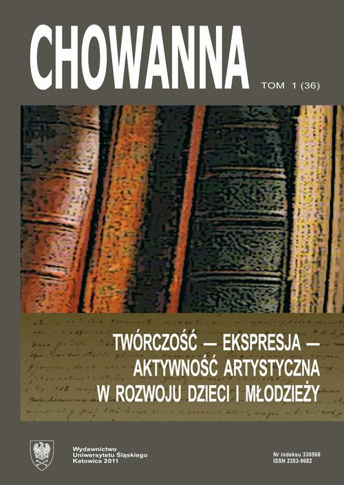 Tytuł: Chowanna 2011, R. 54 (67), T. 1 (36): Twórczość – ekspresja – aktywność artystyczna w rozwoju dzieci i młodzieży
Autor:
Wydawnictwo: Wydawnictwo Uniwersytetu Śląskiego
Formaty: PDF