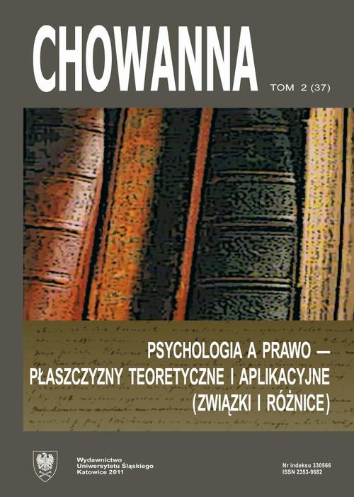 Tytuł: Chowanna 2011, R. 54 (67), T. 2 (37): Psychologia a prawo – płaszczyzny teoretyczne i aplikacyjne (związki i różnice)
Autor:
Wydawnictwo: Wydawnictwo Uniwersytetu Śląskiego
Formaty: PDF