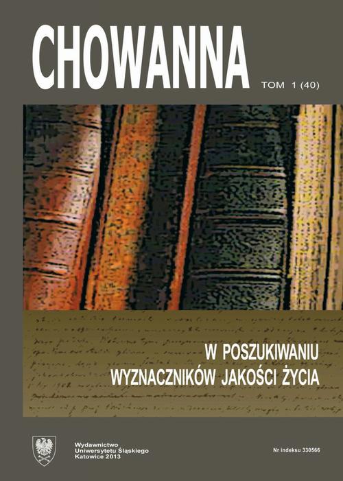 Tytuł: Chowanna 2013. R. 56(70). T. 1 (40): W poszukiwaniu wyznaczników jakości życia
Autor:
Wydawnictwo: Wydawnictwo Uniwersytetu Śląskiego
Formaty: PDF