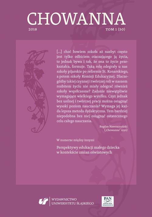 Tytuł: Chowanna 2018. T. 1 (50): Perspektywy edukacji małego dziecka w kontekście zmian oświatowych
Autor:
Wydawnictwo: Wydawnictwo Uniwersytetu Śląskiego
Formaty: PDF