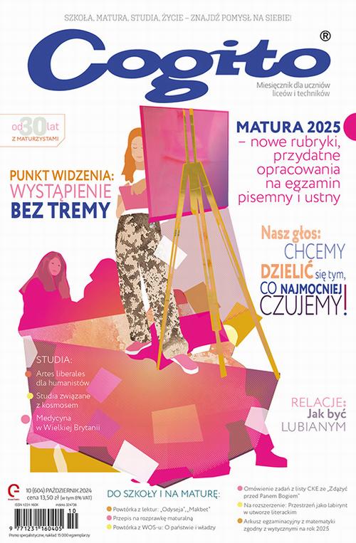 Tytuł: Cogito 10/2024
Autor: Ola Siewko
Wydawnictwo: Cogito
Formaty: PDF