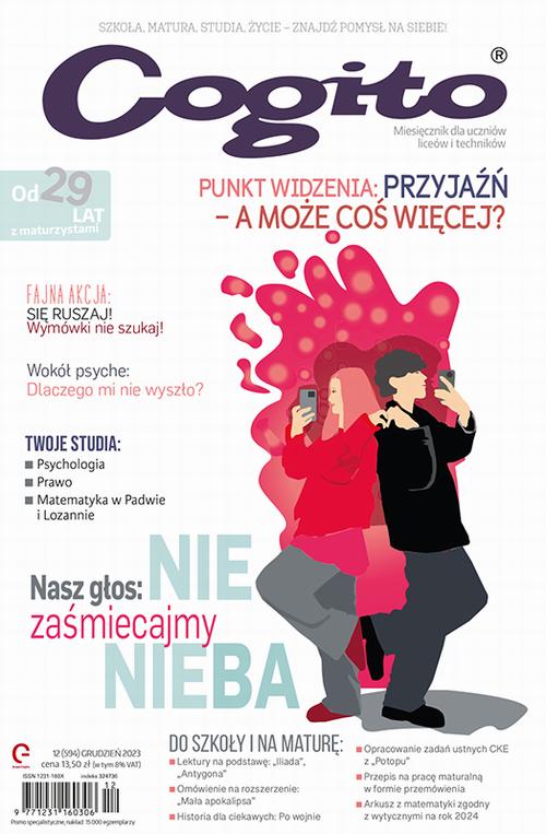 Tytuł: Cogito 12/2023
Autor: Ola Siewko
Wydawnictwo: Cogito
Formaty: PDF