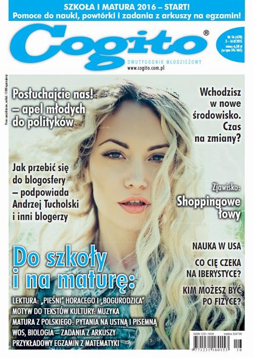 Tytuł: Cogito 16/2015
Autor: 
Wydawnictwo: Cogito
Formaty: PDF