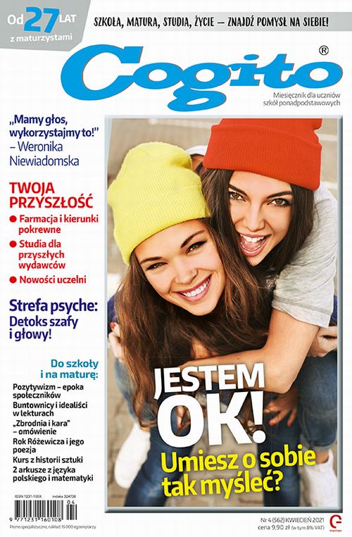 Tytuł: Cogito 4/2021
Autor: Ola Siewko
Wydawnictwo: Cogito
Formaty: PDF
