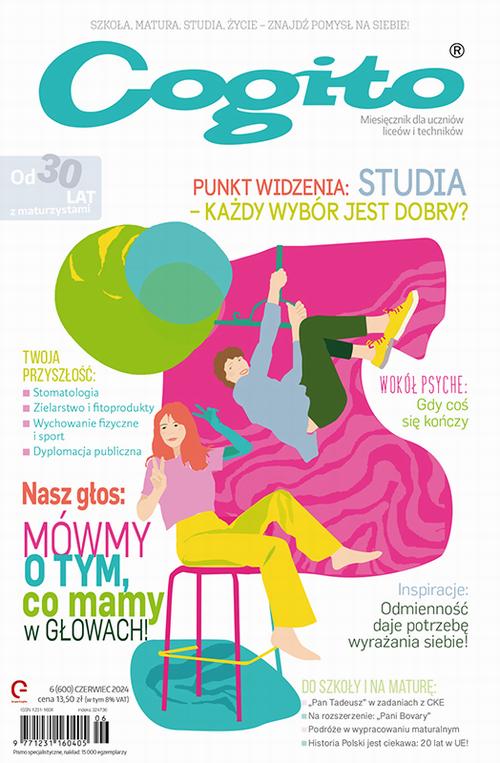 Tytuł: Cogito 6/2024
Autor: Ola Siewko
Wydawnictwo: Cogito
Formaty: PDF