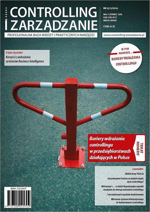 Tytuł: Controlling i Zarządzanie (nr 3/2016)
Autor: Praca zbiorowa
Wydawnictwo: Marina
Formaty: PDF