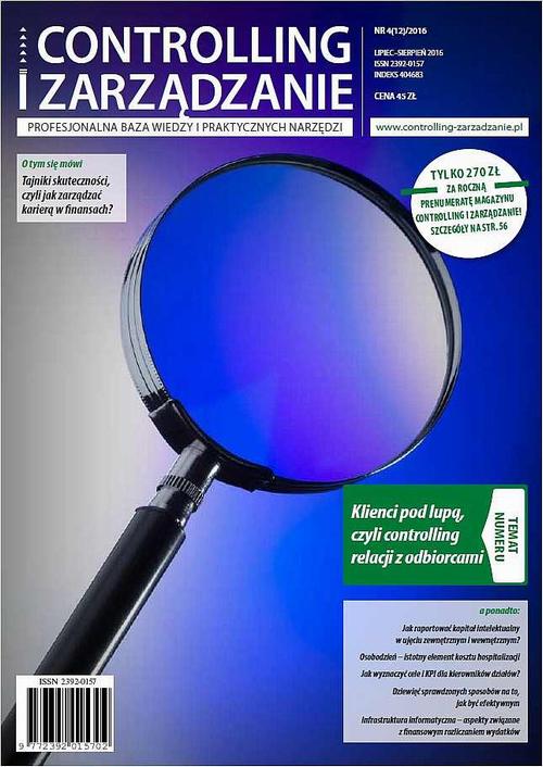 Tytuł: Controlling i Zarządzanie (nr 4/2016)
Autor: Praca zbiorowa
Wydawnictwo: Marina
Formaty: PDF