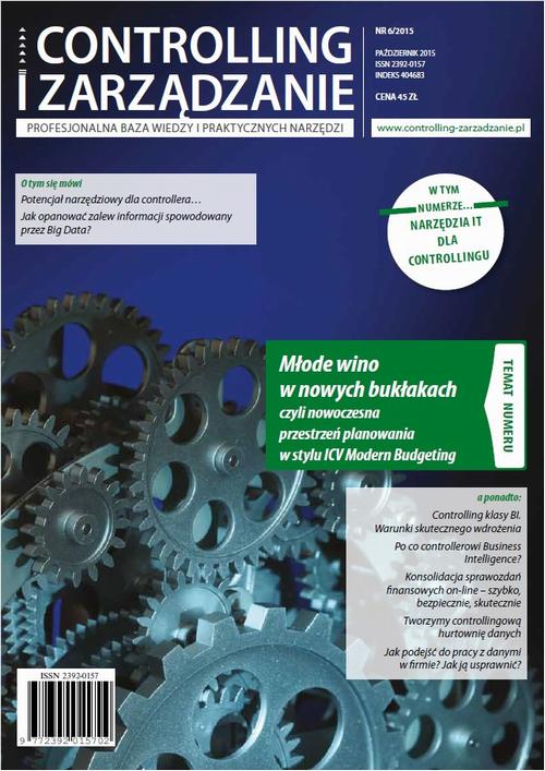 Tytuł: Controlling i Zarządzanie (nr 6/2015)
Autor: Praca zbiorowa
Wydawnictwo: Marina
Formaty: PDF