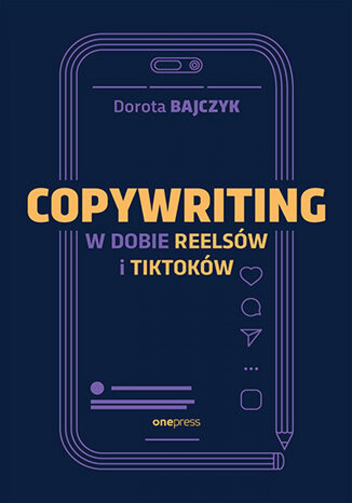 Copywriting w dobie reelsów i tiktoków — okładka e-booka