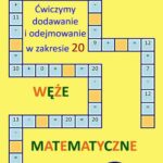 Ćwiczymy dodawanie i odejmowanie w zakresie 20 Węże matematyczne — okładka e-booka
