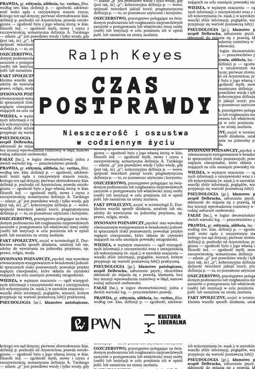 Tytuł: Czas postprawdy
Autor: Ralph Keyes
Wydawnictwo: Wydawnictwo Naukowe PWN
Formaty: MOBI, EPUB