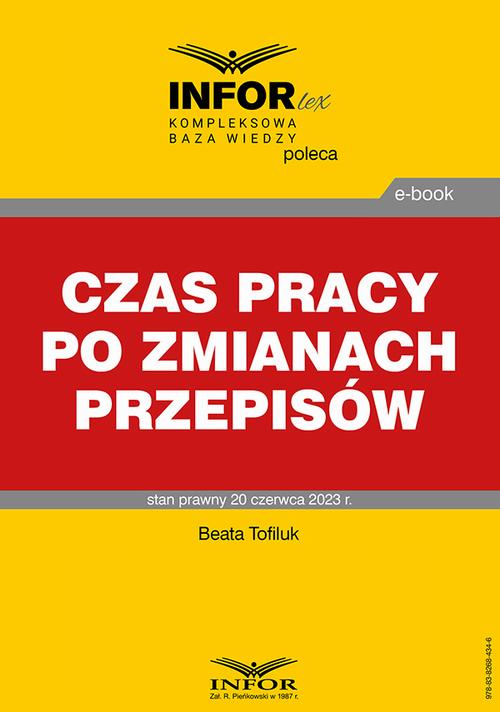 Czas pracy po zmianach przepisów — okładka e-booka