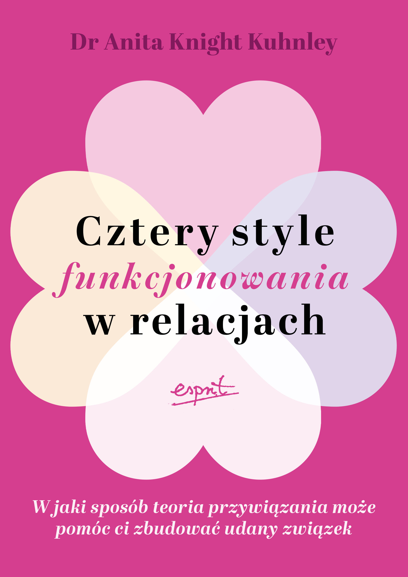 Tytuł: Cztery style funkcjonowania w relacjach. W jaki sposób teoria przywiązania może pomóc ci zbudować udany związek
Autor: Anita Knight Kuhnley
Wydawnictwo: Wydawnictwo Esprit
Formaty: EPUB, MOBI