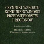 Czynniki wzrostu konkurencyjności przedsiębiorstw i regionów — okładka e-booka