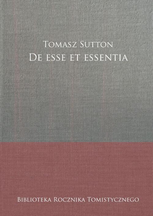 De esse et essentia — okładka e-booka