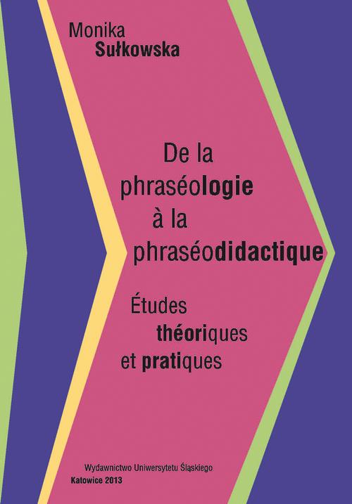 De la phraséologie à la phraséodidactique — okładka e-booka