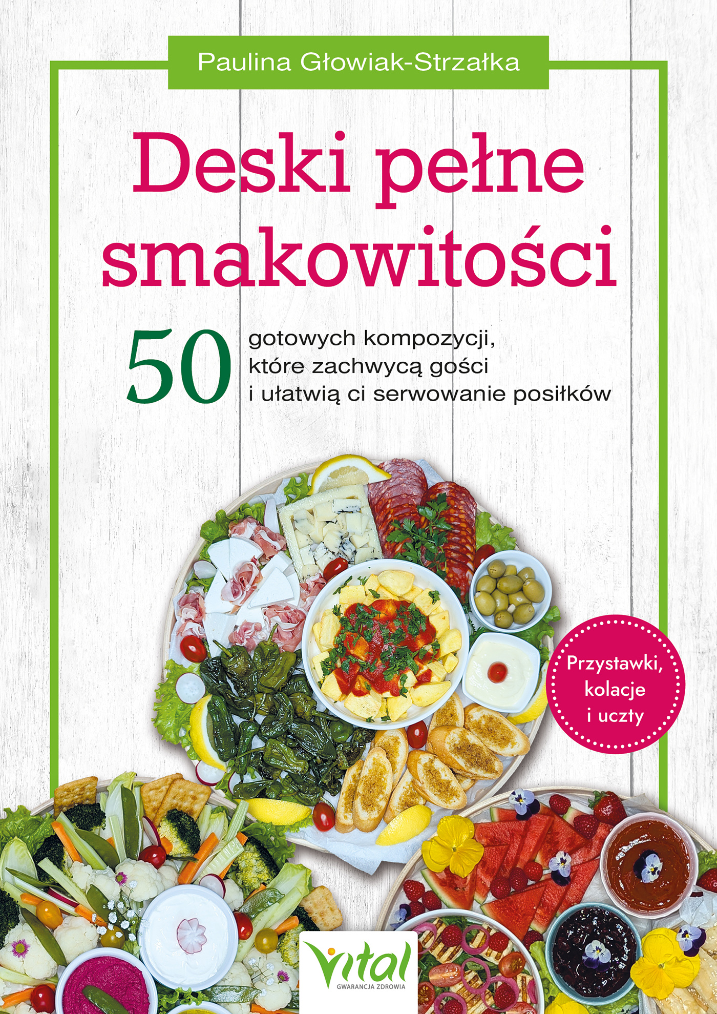 Tytuł: Deski pełne smakowitości. 50 gotowych kompozycji, które zachwycą gości i ułatwią ci serwowanie posiłków. Przystawki, kolacje i uczty
Autor: Paulina Głowiak-Strzałka
Wydawnictwo: Studio Astropsychologii
Formaty: EPUB, PDF, MOBI