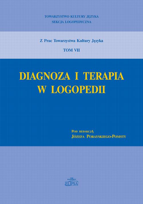 Diagnoza i terapia w logopedii — okładka e-booka