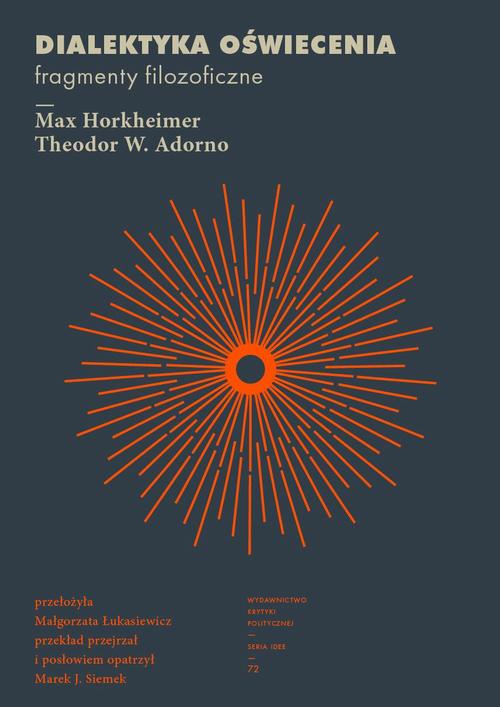 Tytuł: Dialektyka oświecenia
Autor: Theodor W Adorno, Max Horkheimer
Wydawnictwo: Wydawnictwo Krytyki Politycznej
Formaty: EPUB, MOBI