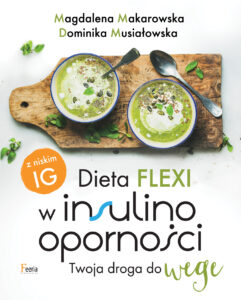 Tytuł: Dieta flexi w insulinooporności. Twoja droga do wege
Autor: Magdalena Makarowska, Dominika Musiałowska
Wydawnictwo: Wydawnictwo JK (Aha, Feeria)
Formaty: PDF