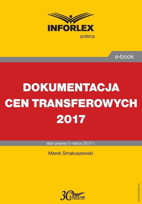 DOKUMENTACJA CEN TRANSFEROWYCH 2017 — okładka e-booka