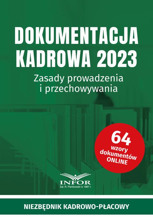 Dokumentacja Kadrowa 2023 — okładka e-booka