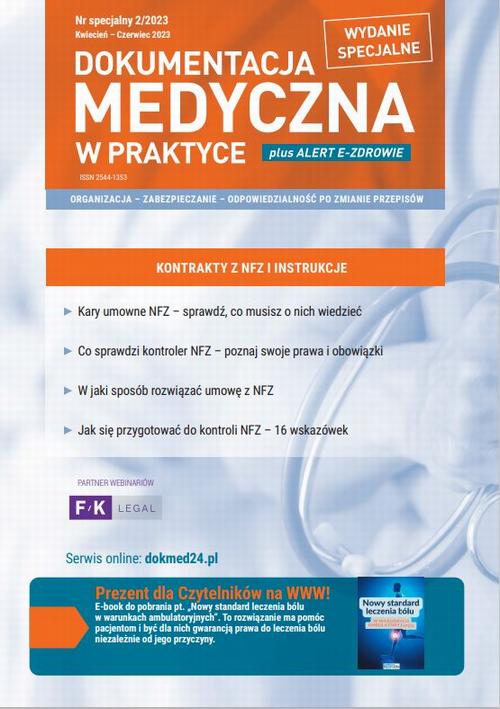 Tytuł: Dokumentacja Medyczna w Praktyce 2/2023
Autor: Praca zbiorowa
Wydawnictwo: Wiedza i Praktyka
Formaty: EPUB, PDF, MOBI