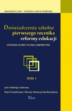 Tytuł: Doświadczenia szkolne pierwszego rocznika reformy edukacji. Studium teoretyczno-empiryczne
Autor: 
Wydawnictwo: Impuls
Formaty: PDF