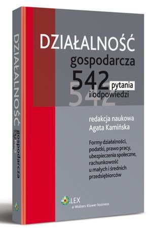 Działalność gospodarcza. 542 pytania i odpowiedzi — okładka e-booka