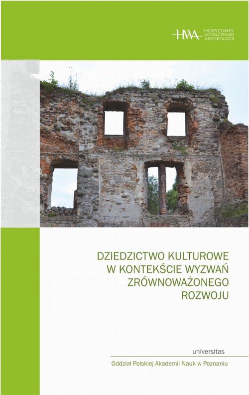 Dziedzictwo kulturowe w kontekście wyzwań zrównoważonego rozwoju — okładka e-booka