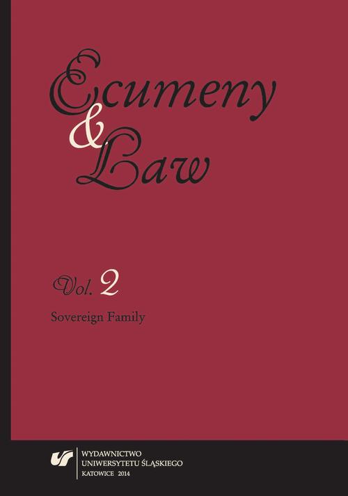 Tytuł: Ecumeny and Law 2014, Vol. 2: Sovereign Family
Autor: 
Wydawnictwo: Wydawnictwo Uniwersytetu Śląskiego
Formaty: PDF