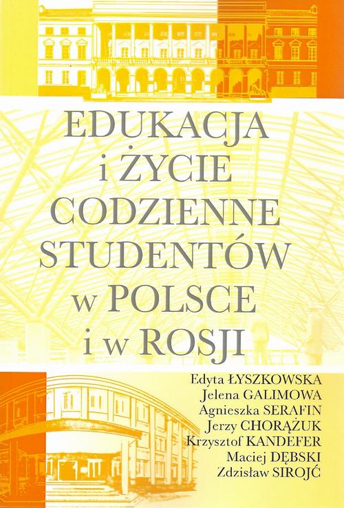 Tytuł: Edukacja i życie codzienne studentów w Polsce i w Rosji
Autor: Edyta Łyszkowska, Jelena Galimowa, Agnieszka Serafin, Jerzy Chorążuk, Krzysztof Kandefer, Maciej Dębski, Zdzisław Sirojć
Wydawnictwo: Aspra
Formaty: PDF