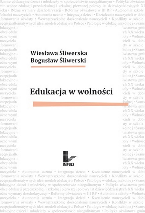 Edukacja w wolności — okładka e-booka